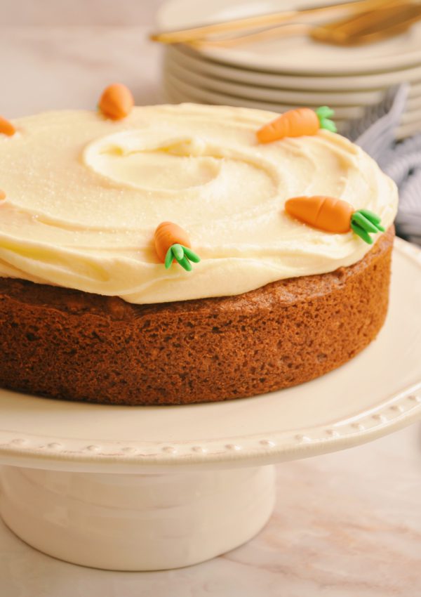 Carrot Cake con Frosting de Queso Crema (Súper Húmeda)