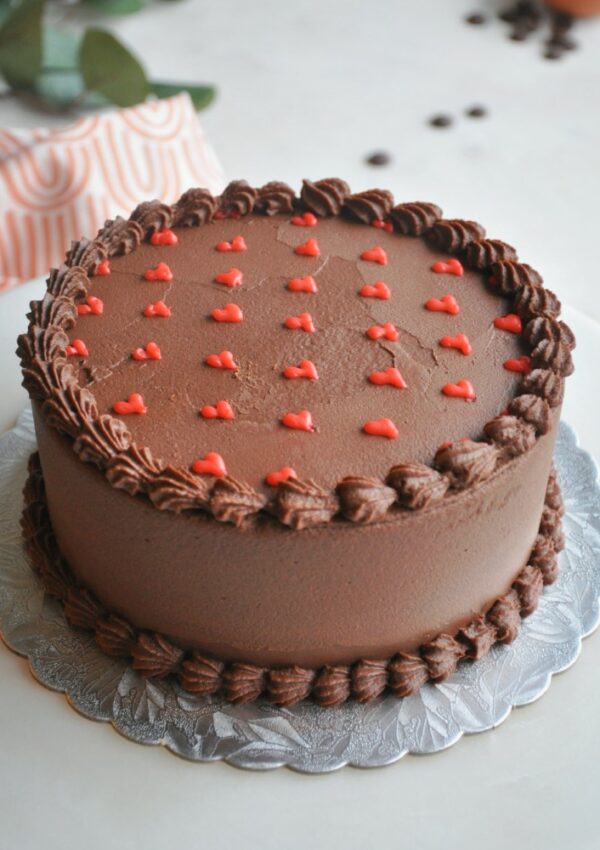 Torta de Chocolate de San Valentín Fácil