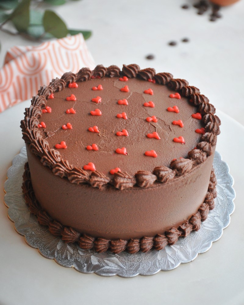 Torta de Chocolate de San Valentín Fácil | Lucia Paula